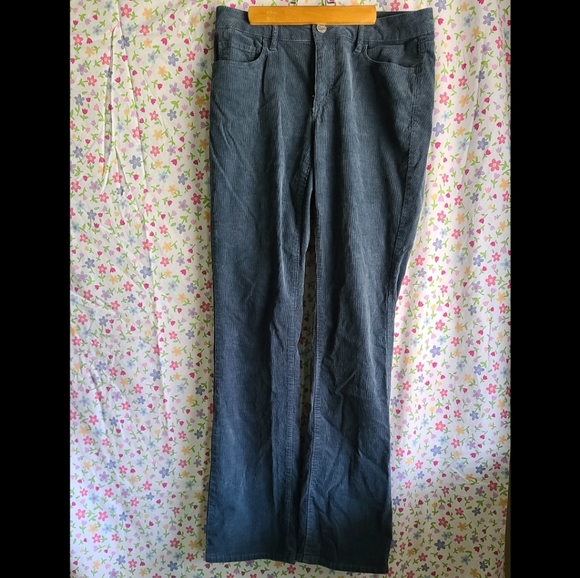 Ann Taylor Loft Blue Corduroy Pants Size 6/28 - Picture 2 of 7